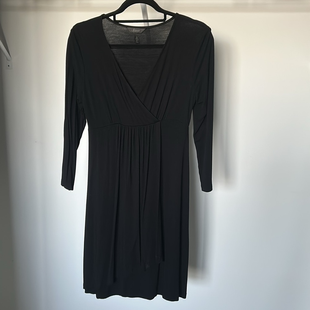 SOMA Faux Wrap Dress Black Size XS Women’s Soft, Stretch Casual - Picture 10 of 11